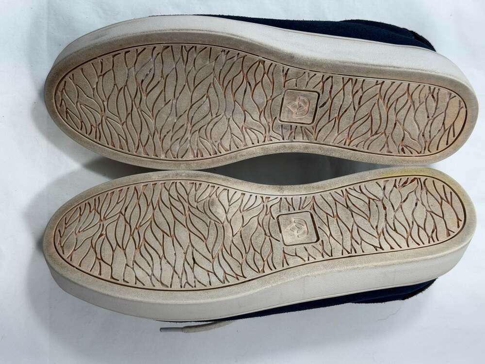 Spenco Women's Camden Suede Scalloped Lace Up Sneakers Peacoat Size 8B - Picture 8 of 8